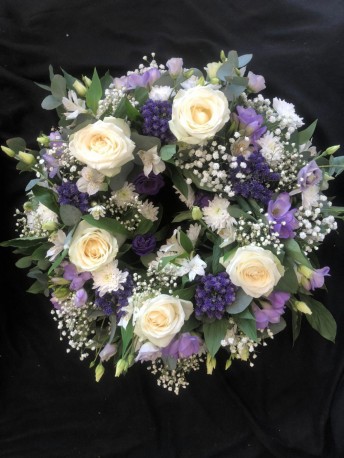 Wreath - Lilac, Purple & White