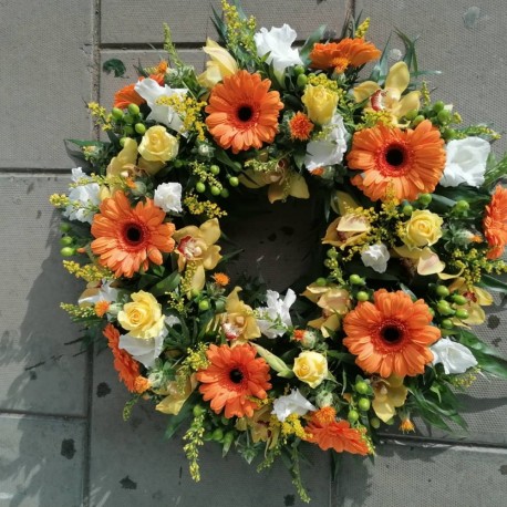 Wreath - Orange & Yellow