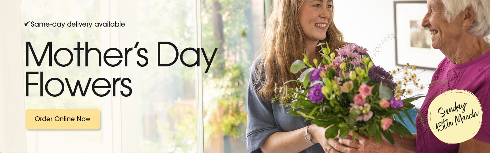 Seasonal bouquets from Daisys Flower Boutique in Coventry offering same-day delivery