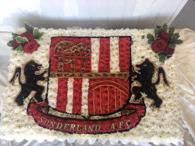 Sunderland AFC - Sunderland AFC badge designed from start to finish at Daisys. This design is a 3ft x 2ft.

We can create any badge in different sizes. Please contact us to discuss further