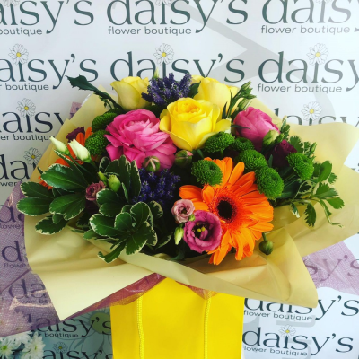 Tutti Frutti - This amazing handtied is just bursting with cheerful colours to brighten someone's day.