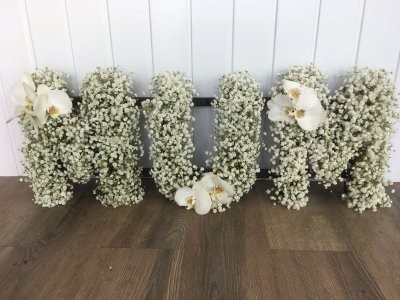 MUM - White Gypsophila & Orchids