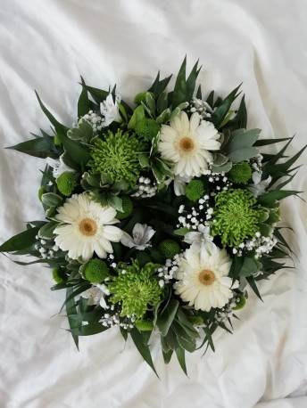White & Green Wreath