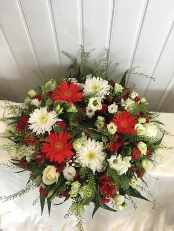 Wreath - Red, Green & White