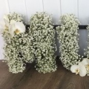 MUM - White Gypsophila & Orchids