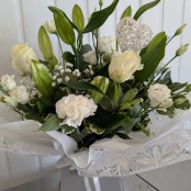 Flower box - Whites & Greens